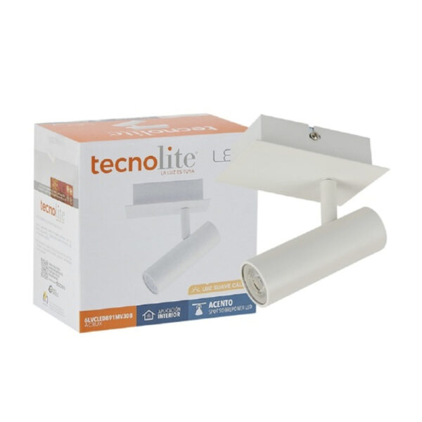 SPOT LED 6W 100-240V 3000K BLANCO - Imagen 2