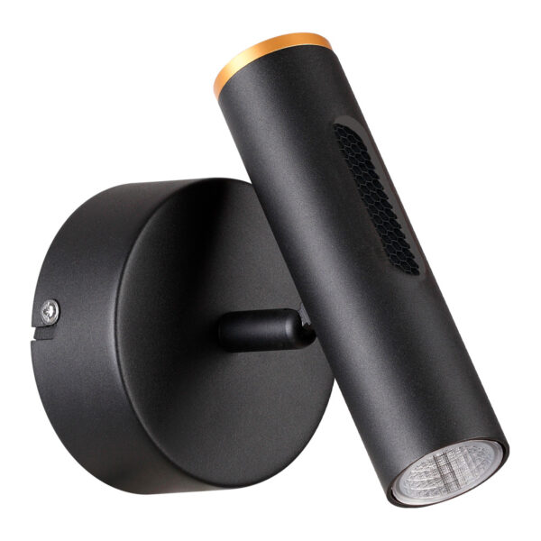 |LAMPARA LED DE MURO ZUBENE III 6W, 100-277V, 300LM, 3000K NGRO - Imagen 2