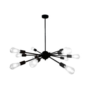LAMPARA SUPENDIDA 102W 100 V-240 V NEGRA