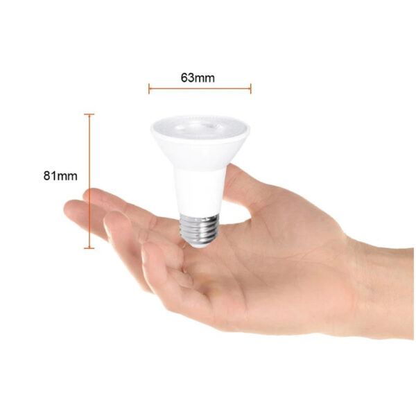 LAMPARA LED PAR 7W 6500K E27 500LM - Imagen 4