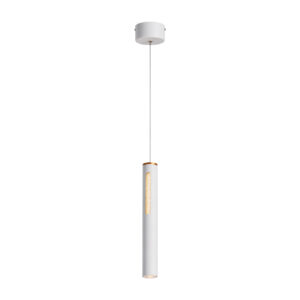 |LÁMPARA LED COLGANTE 1.50m, ZUBENE VI 8W, 100-277V, 370LM, 3000K BCO