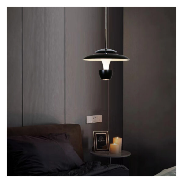 |LAMP-COLG. MAHAS I 8W, 100-240V, 480LM, 3000K NGRO - Imagen 4