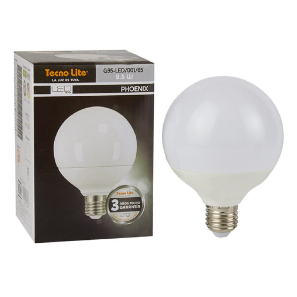 LAMP LED GLOBO 8W 100-240V 6500K E27 800LM - Imagen 2