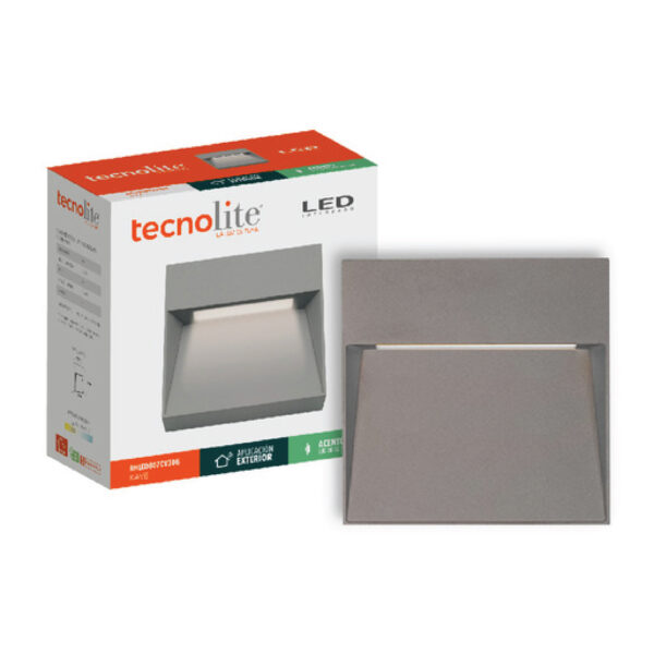 EXTERIOR DEC MUROS LED 8W 127V 3000K 340LM - Imagen 3