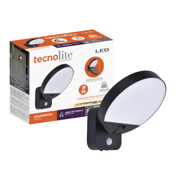 |LAMP-MURO. EXTERIOR SOLAR ILIAKO 8.5W, 450LM, IP44, 3.7 VCD - Imagen 3
