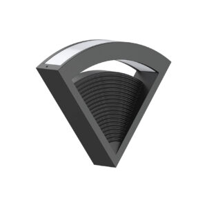 LAMP-MURO INTERIOR, AGIKE, 8W, 100-240V, 320-400LM NGRO