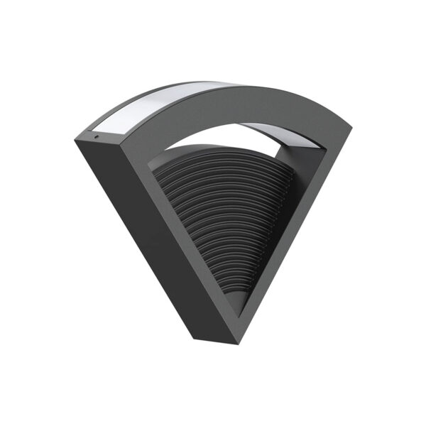 LAMP-MURO INTERIOR, AGIKE, 8W, 100-240V, 320-400LM NGRO