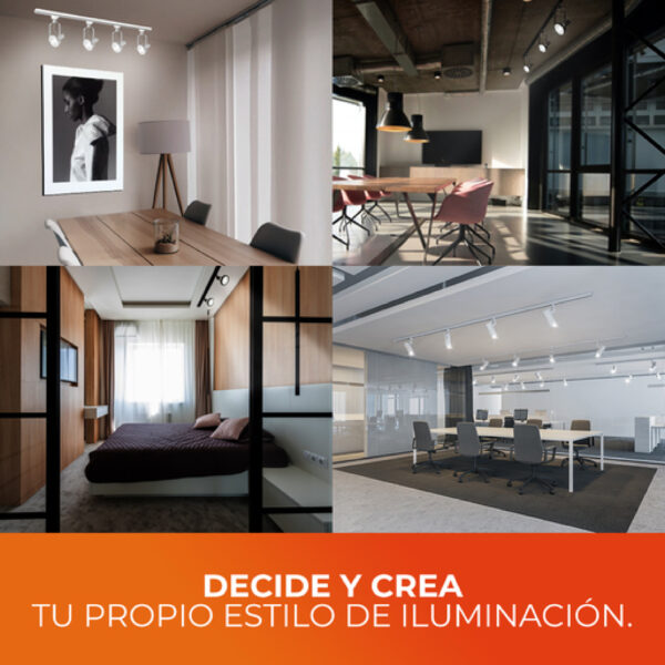 SPOT RIEL PAR38 90W BLANCO YS-395/B - Imagen 4