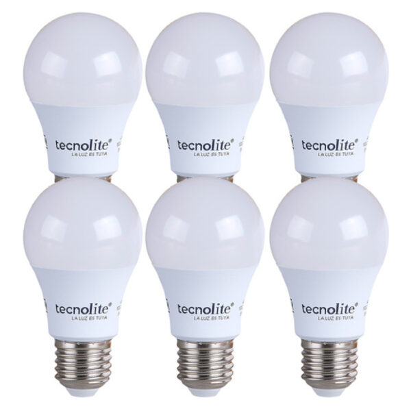 LAMPARA LED A19 5W 100-240V 6500K E27 450LM