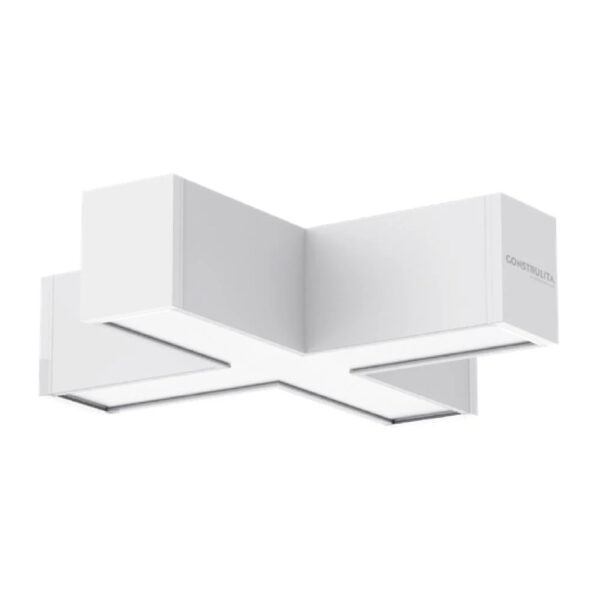LUMNINARIO CONECTOR EN X BLANCO - Imagen 2