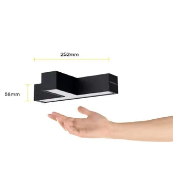 |Luminario Conector en T negro - Imagen 4