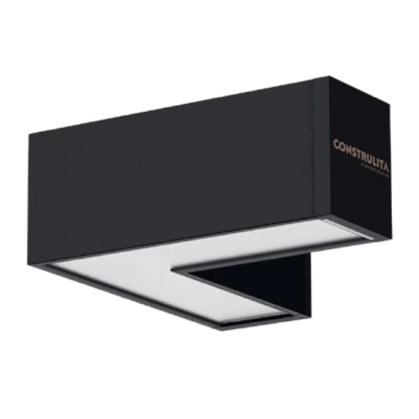 LUMINARIO CONECTOR L NEGRO