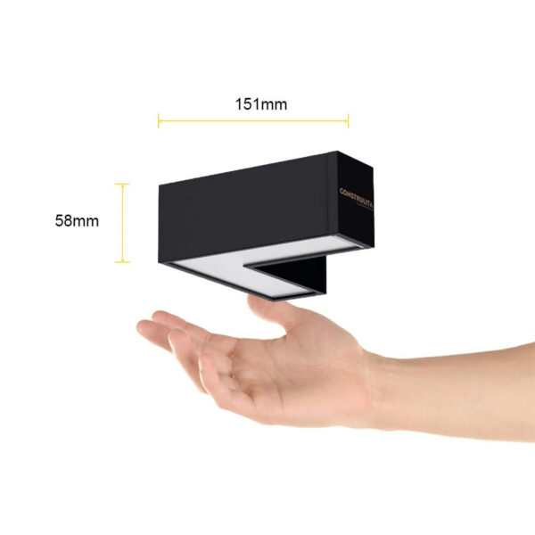 LUMINARIO CONECTOR L NEGRO - Imagen 4