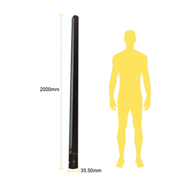 |Riel de tres circuitos para sobreponer de 2 mts. Color: Negro - Imagen 2