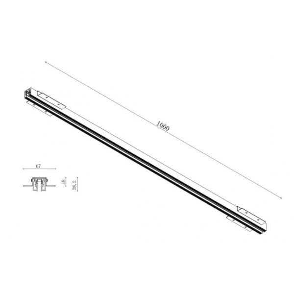 RIEL MAGNETICO 1 MTS. - Imagen 2