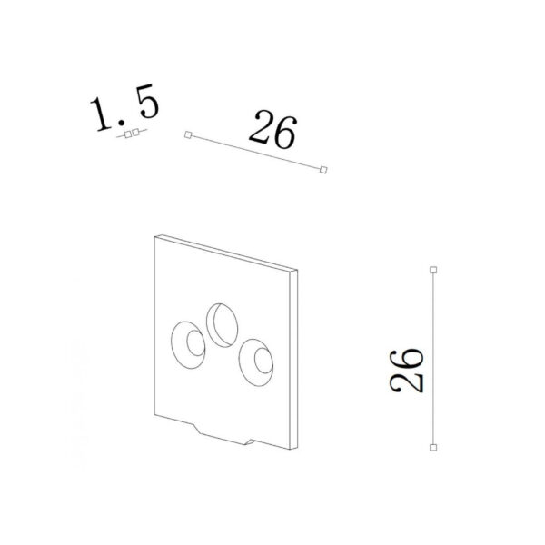 |Tapa Accesorio para Riel Magnetico - Imagen 2
