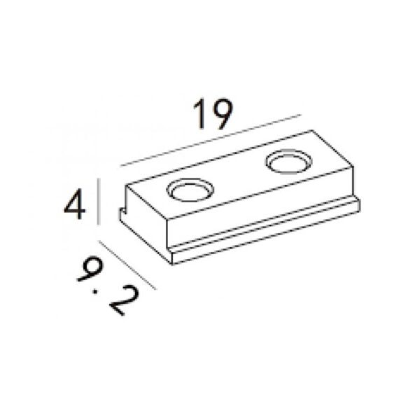 ACCESORIO DE UNION ENTRE RIELES L IP 20 - Imagen 2