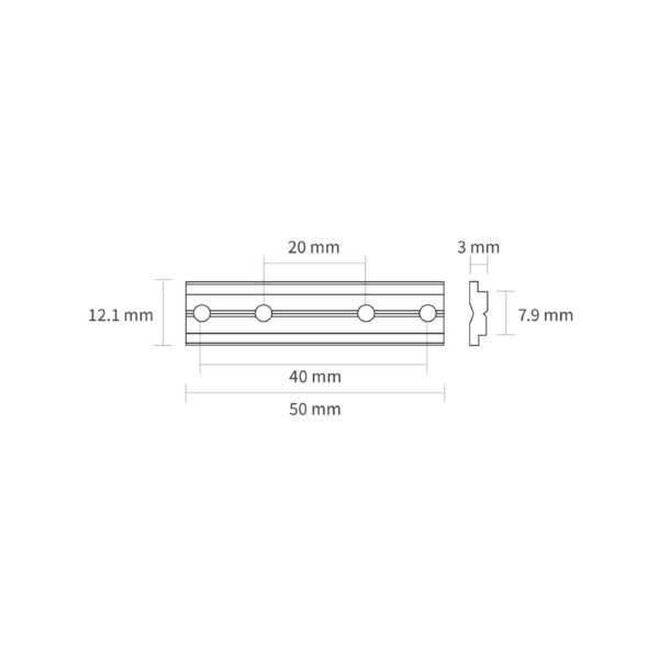 ACCE  KIT EMPOTRAR  RIEL MECÁNICO - Imagen 2