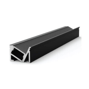 PERFIL DE ALUMINIO STRIP LINE, P/EMPOTRAR EN MURO O TECHO. LONG. 3 MTS. NGRO