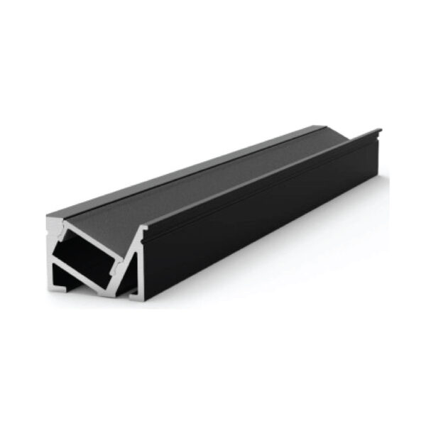 PERFIL DE ALUMINIO STRIP LINE, P/EMPOTRAR EN MURO O TECHO. LONG. 3 MTS. NGRO
