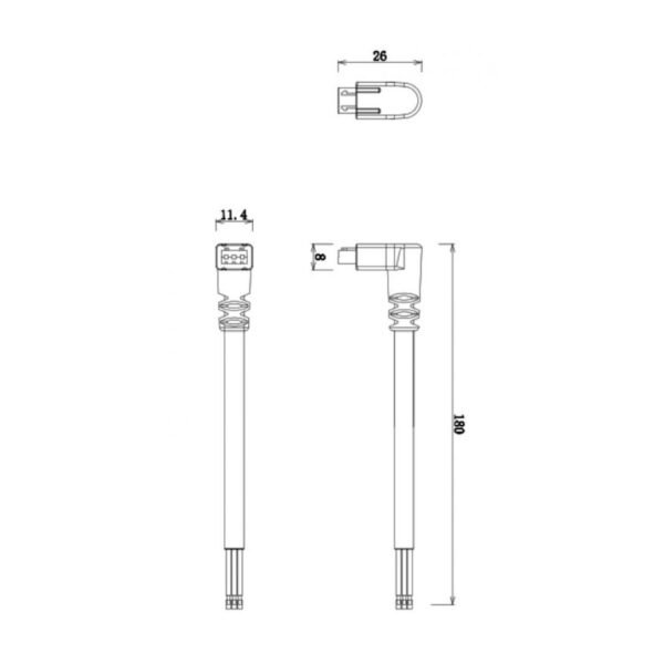 |CONECTOR EN L - ADLFCLEDCAB - Imagen 2