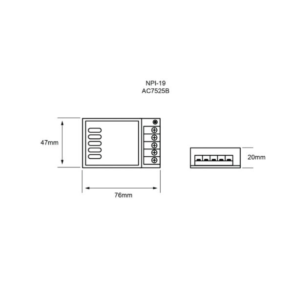 DRIVER ELECTRÓNICO PARA TIRAS FLEXIBLES LED 15W - Imagen 2