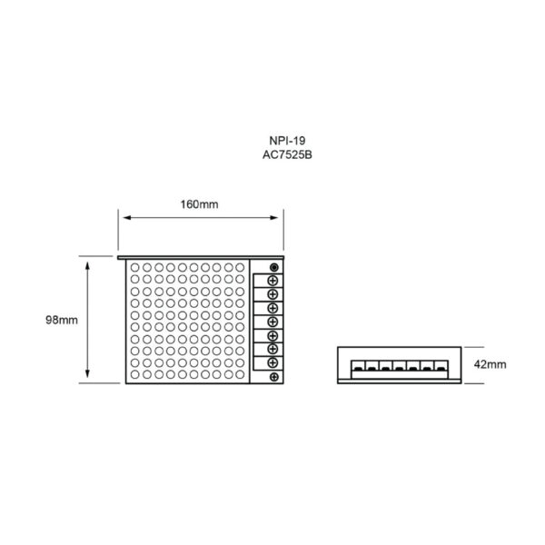 DRIVER ELECTRÓNICO PARA TIRAS FLEXIBLES LED 60W - Imagen 2