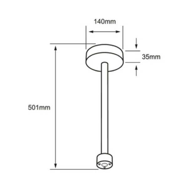 |ACCESORIO DE SUSPENSIÓN MED VARILLA BCO - Imagen 2