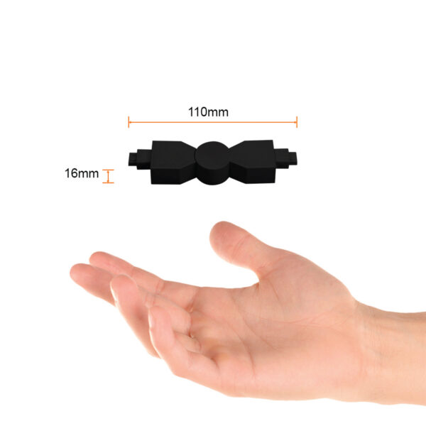 CONECTOR FLEXIBLE LATERAL 240° NGRO - Imagen 3