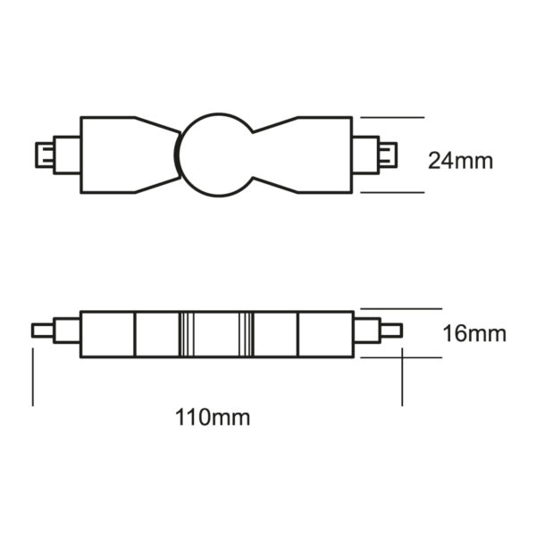 CONECTOR FLEXIBLE LATERAL 240° NGRO - Imagen 4