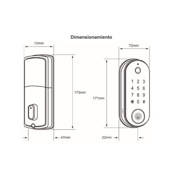 |CERRADURA INTELIGENTE SIN MANIJA - Imagen 2
