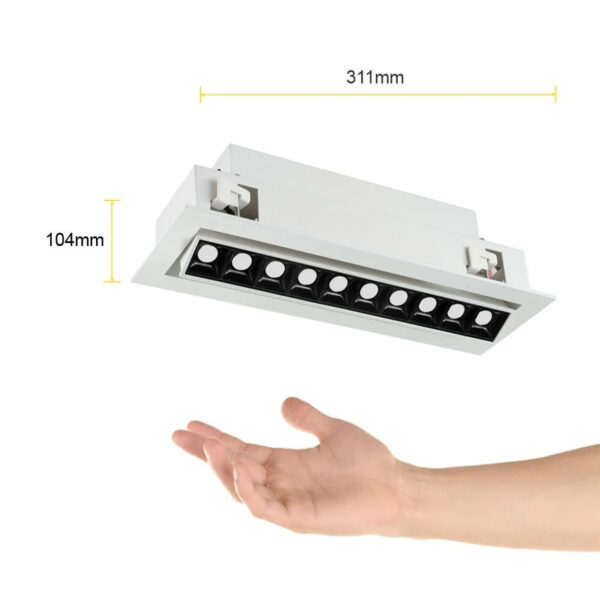 TRAZZO GRAZER DIR 20W 3000K 100-277V BCO - Imagen 4