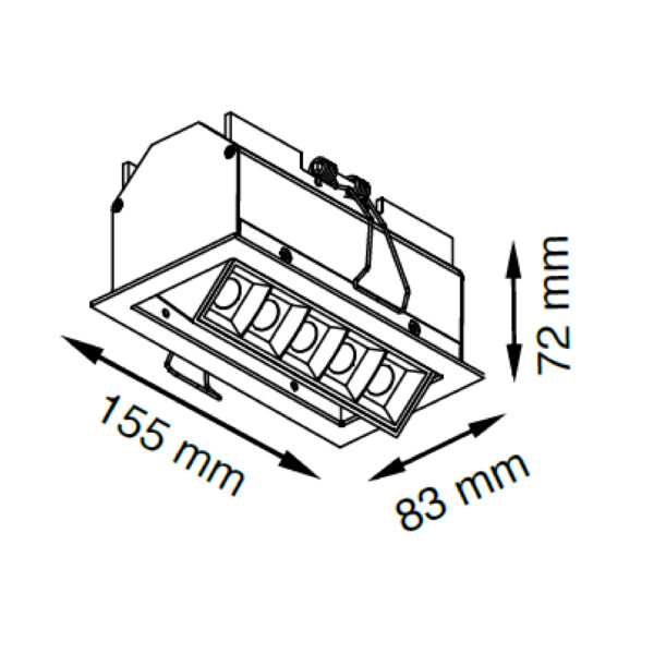 |TRAZZO GRAZER 12W 3000K 127-277V 42¿ BCO - Imagen 2