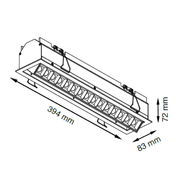 |TRAZZO GRAZER 34W 3000K 127-277V 42¿ BCO - Imagen 3