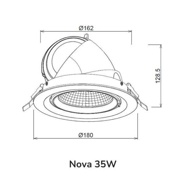 LAMPARA DOWNLIGHT RETRACTIL 15W LED 4000K - Imagen 3