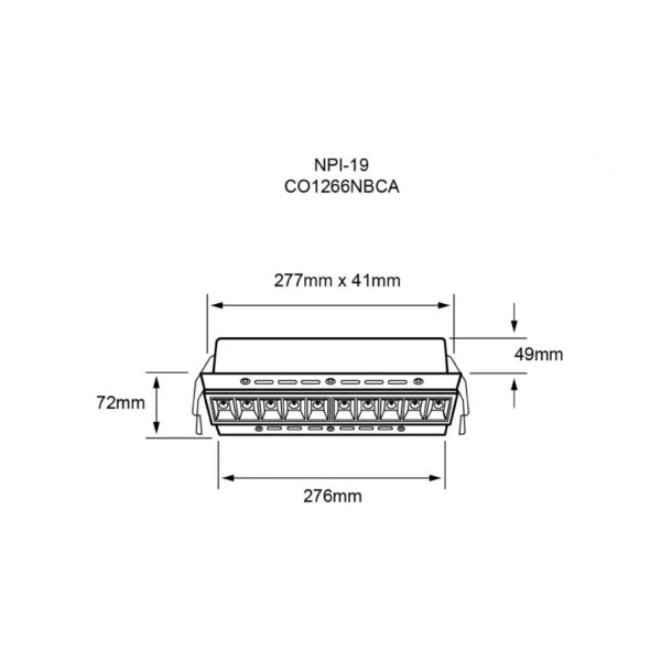 |luminario Interior Trazo 20W 3000K 100-270 - Imagen 2