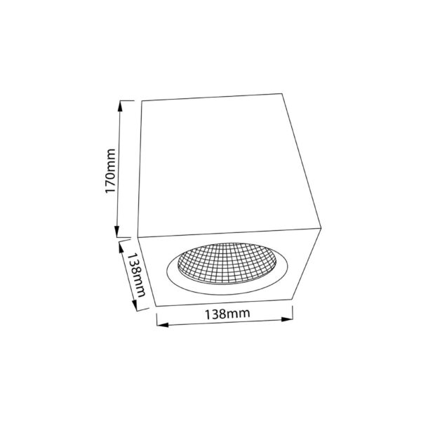 |Luminario cuadrado de Sobreponer techo LED 12W4000K 127-277 - Imagen 3