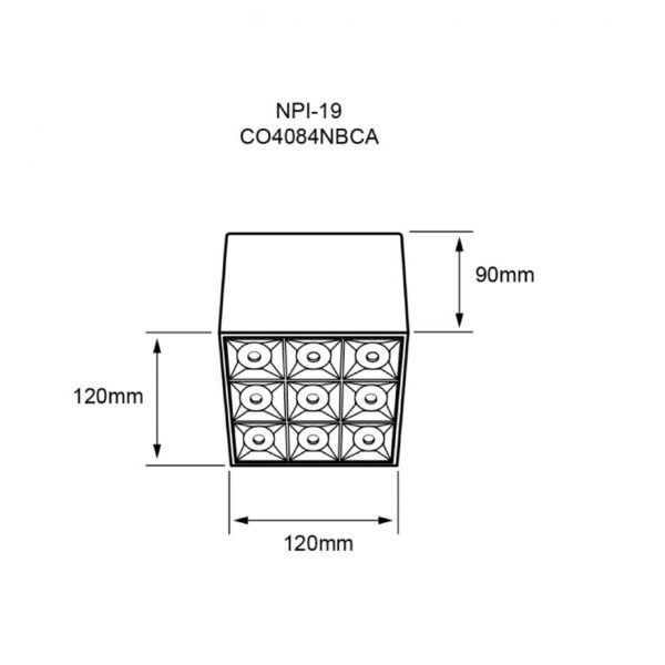 |LUMINARIA LED TIPO PANEL INTERIOR 80W, 100-277V, 7000LM, 4000K NGRO - Imagen 2