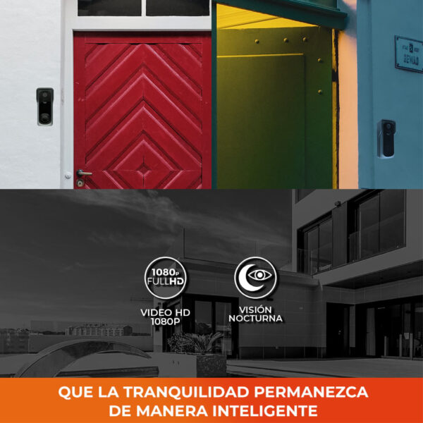 TIMBRE INALAMBRICO EXTERIOR 4.5W GRIS Y NEGRO - Imagen 4