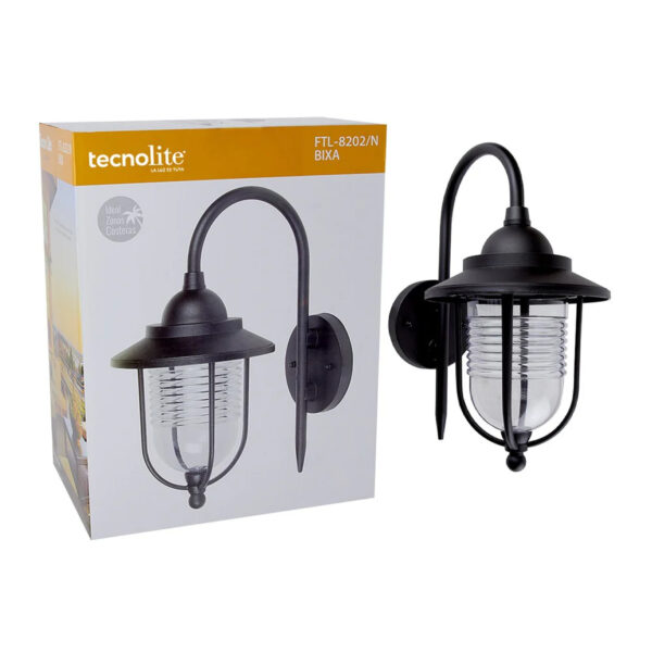 LUMINARIO DE EXTERIOR FAROL 20W 100-240 V ~ NEGRO - Imagen 2