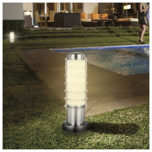 LUMINARIA MINI POSTE ALPINO 60W MAX., 100-240V, E27 SATINADO - Imagen 4