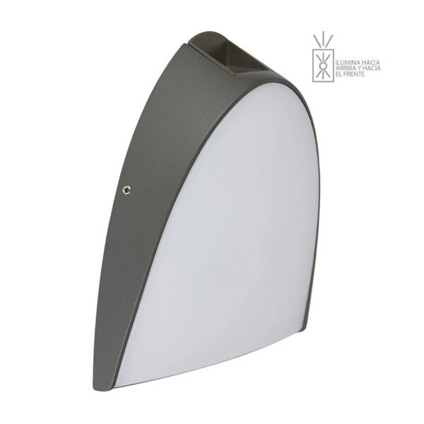 LUMINARIO DE EXTERIOR MURO LED 16W 3000K 600LM - Imagen 2