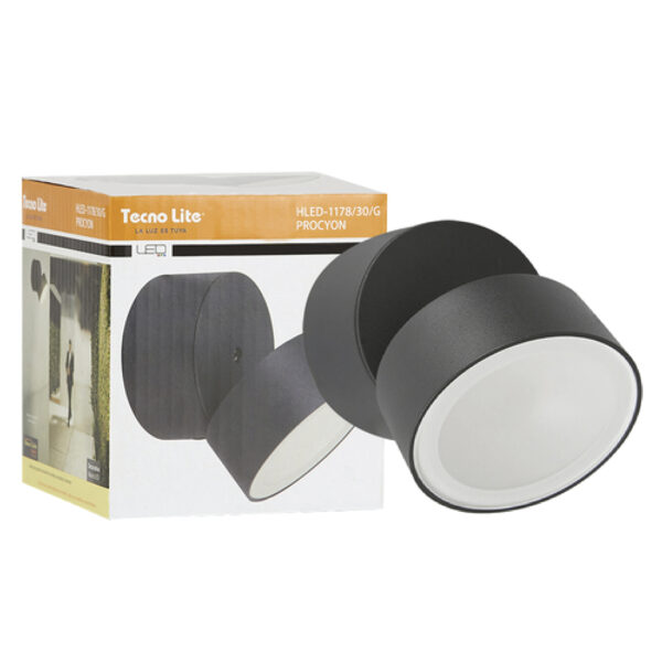 LUMINARIA LED 10W 100-240V 3000K GRIS - Imagen 2