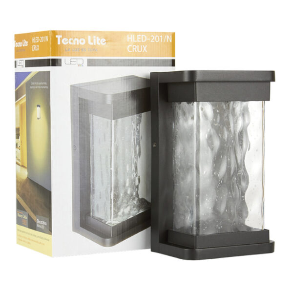 LUMINARIA DE PARED LED 16W 100-127V  3000K NEGRA - Imagen 2