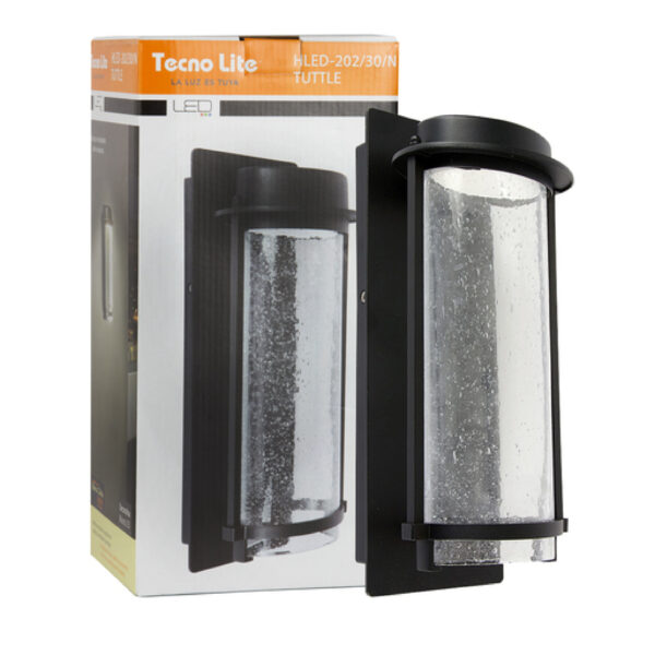 LAMPARA DE PARED ARBOTANTE EXTERIOR 16W NEGRO - Imagen 2