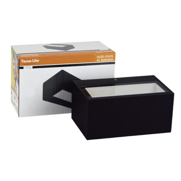 LUMINARIA PARED 9W 100-240V 4000K NEGRA - Imagen 2