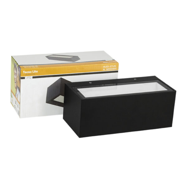 LUMINARIA DE MURO LED 20W 4000K NEGRA - Imagen 2
