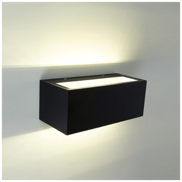 LUMINARIA DE MURO LED 20W 4000K NEGRA - Imagen 3