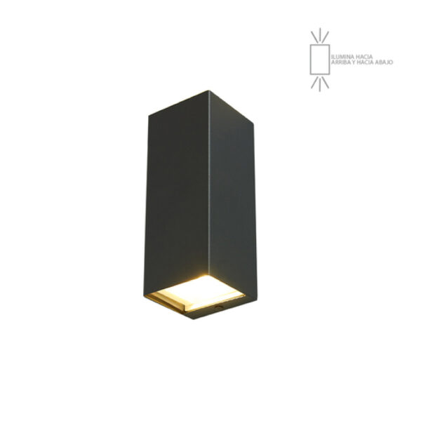 EXTERIOR MUROS LED 9W 3000K GRIS