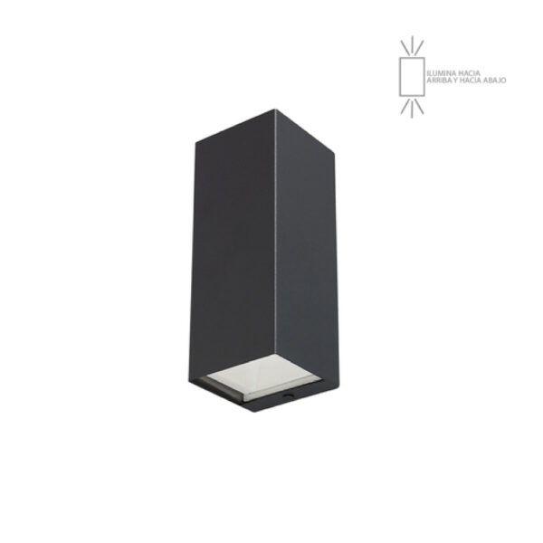 EXTERIOR MUROS LED 9W 3000K GRIS - Imagen 3